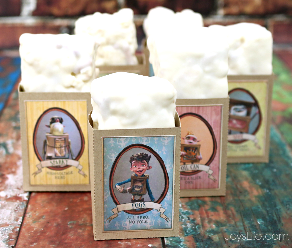 The Boxtrolls Family Movie Night & Marshmallow Pretzel Popcorn Bars Recipe #BoxtrollsFamilyNite #Pmedia #ad