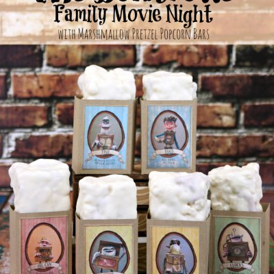 The Boxtrolls Family Movie Night & Marshmallow Pretzel Popcorn Bars Recipe #BoxtrollsFamilyNite #Pmedia #ad