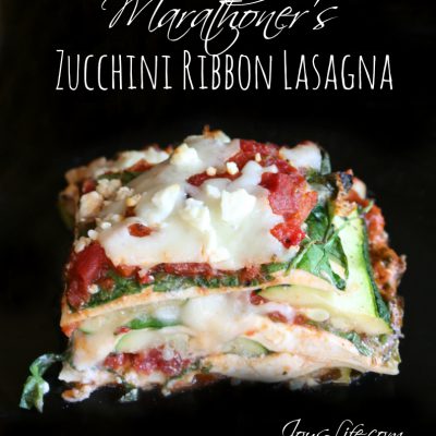Marathoner's Zucchini Ribbon Lasagna #AllWhitesEggWhites #recipe #lasagna