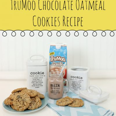 How to Personalize a Cookie Jar with the Silhouette Cameo & a TruMoo Chocolate Oatmeal Cookies Recipe #TruMoo #SilhouetteCameo #Cookie #Recipe