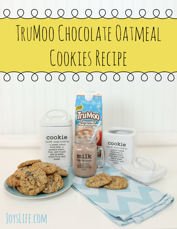 How to Personalize a Cookie Jar with the Silhouette Cameo & a TruMoo Chocolate Oatmeal Cookies Recipe #TruMoo #SilhouetteCameo #Cookie #Recipe