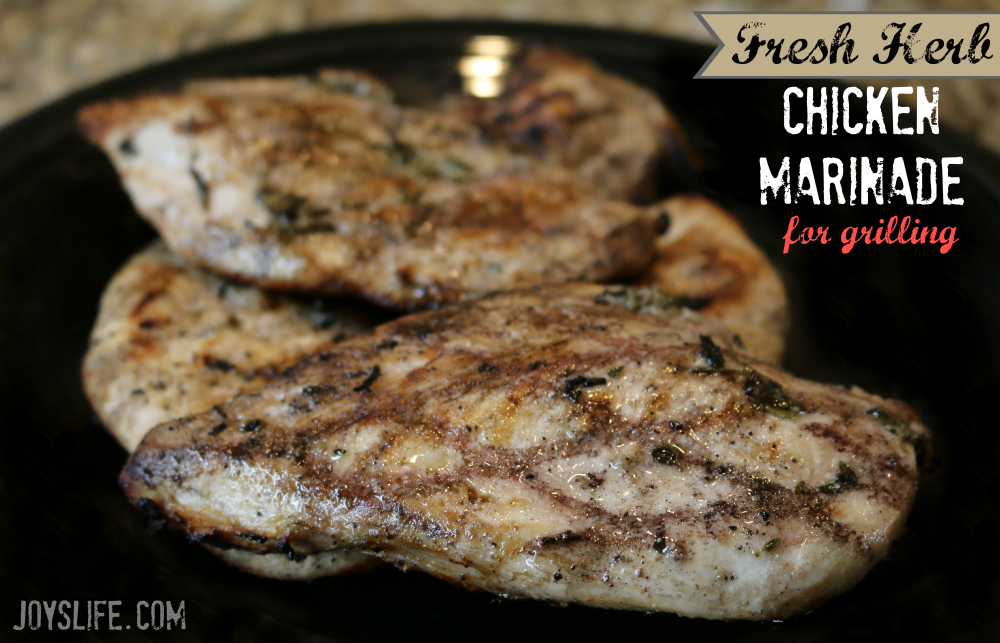 Fresh Herb Chicken Marinade for Grilling