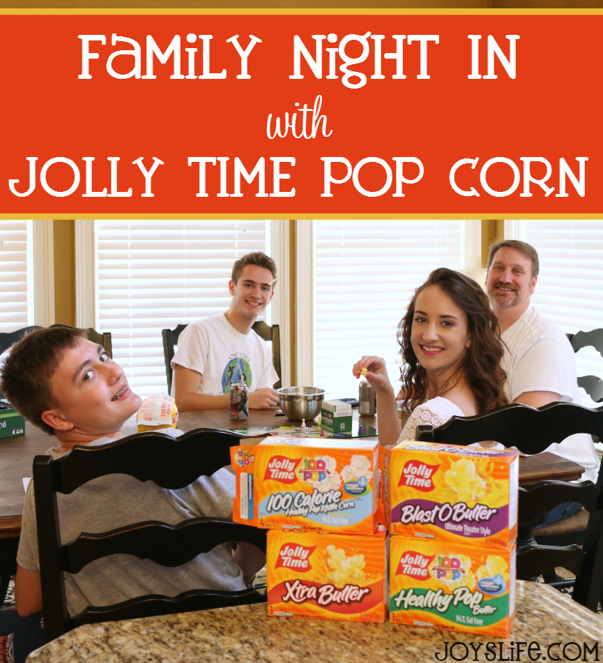 Family Night In with Jolly Time Pop Corn