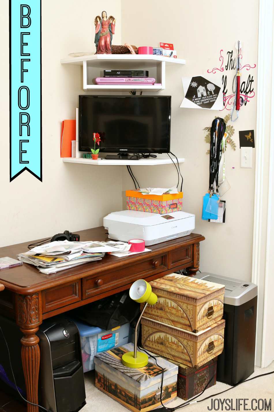 Homework Station for Teens #ad #DollarGeneral #makeover #diy