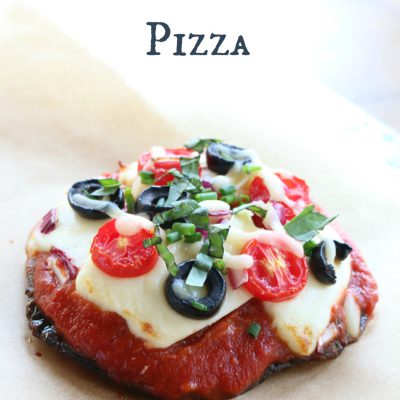 Portabello Mushroom Pizza #GetSaucy #Ad