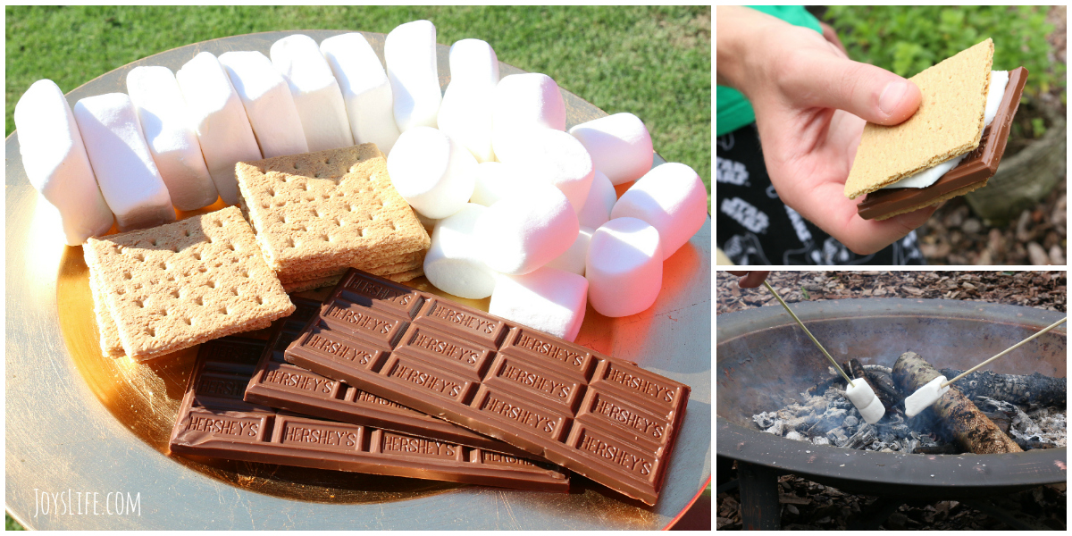 S'Mores Party Backyard Bar #LetsMakeSmores #Ad