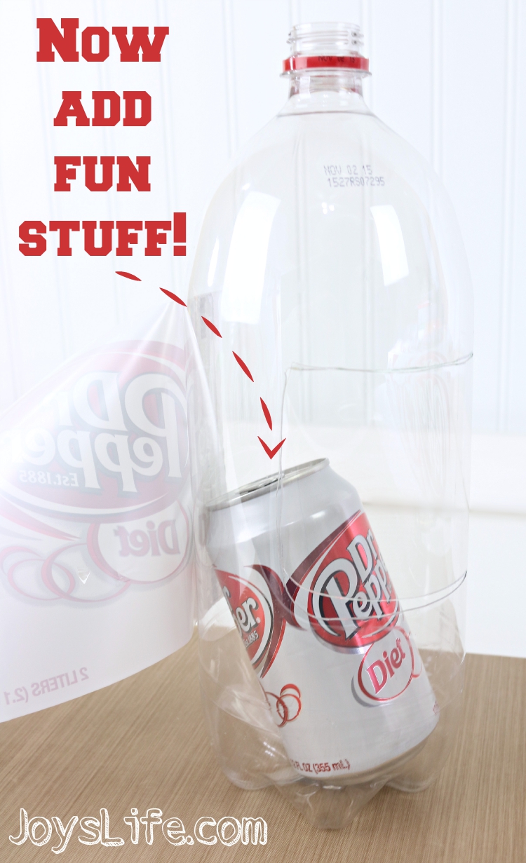 Make a 2 Liter Bottle Gift that's perfect for a college send off or a roommate gift!  #BeReadyPlayBook #Ad