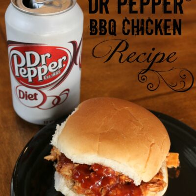 Slow Cooker Dr Pepper BBQ Chicken Recipe #ad #drpepper #crockpot #slowcooker #recipe #BBQ #gameday