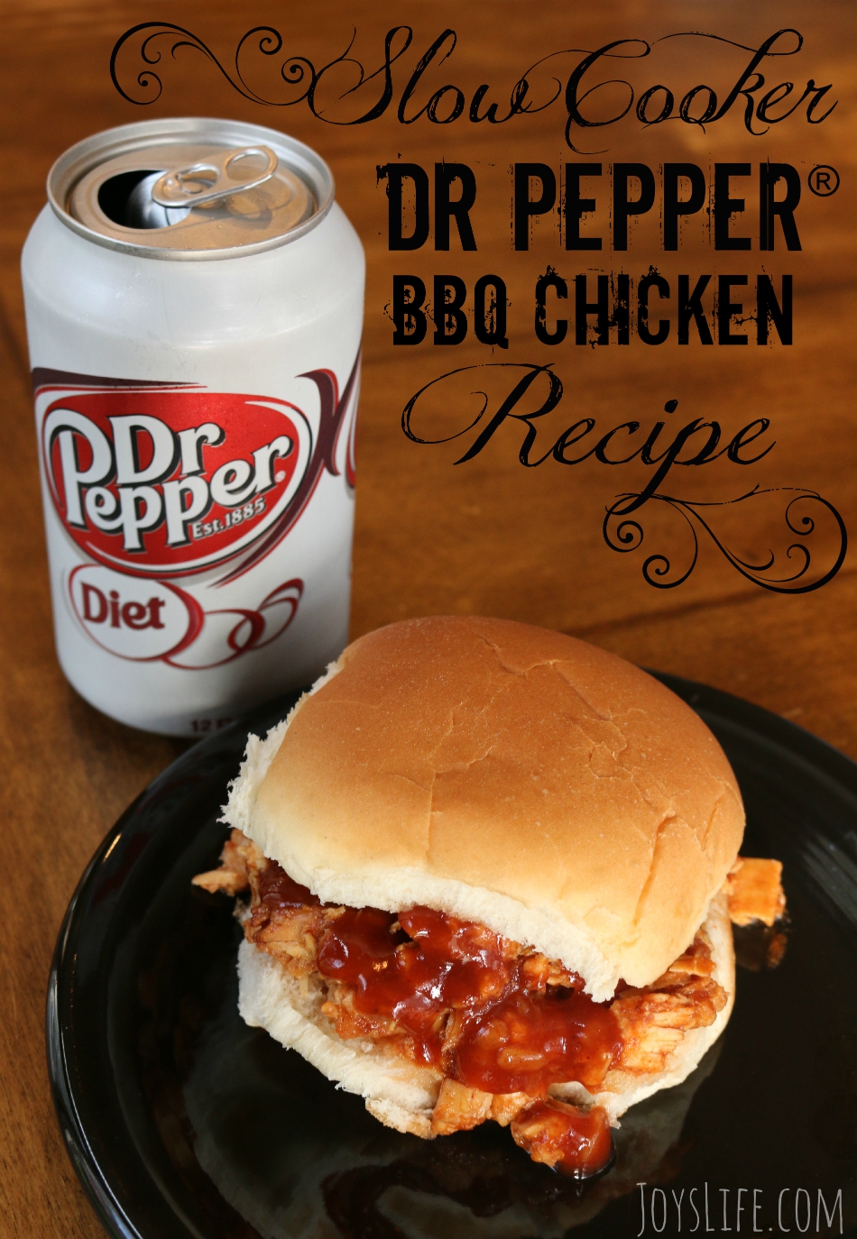Slow Cooker Dr Pepper BBQ Chicken Recipe #ad #drpepper #crockpot #slowcooker #recipe #BBQ #gameday