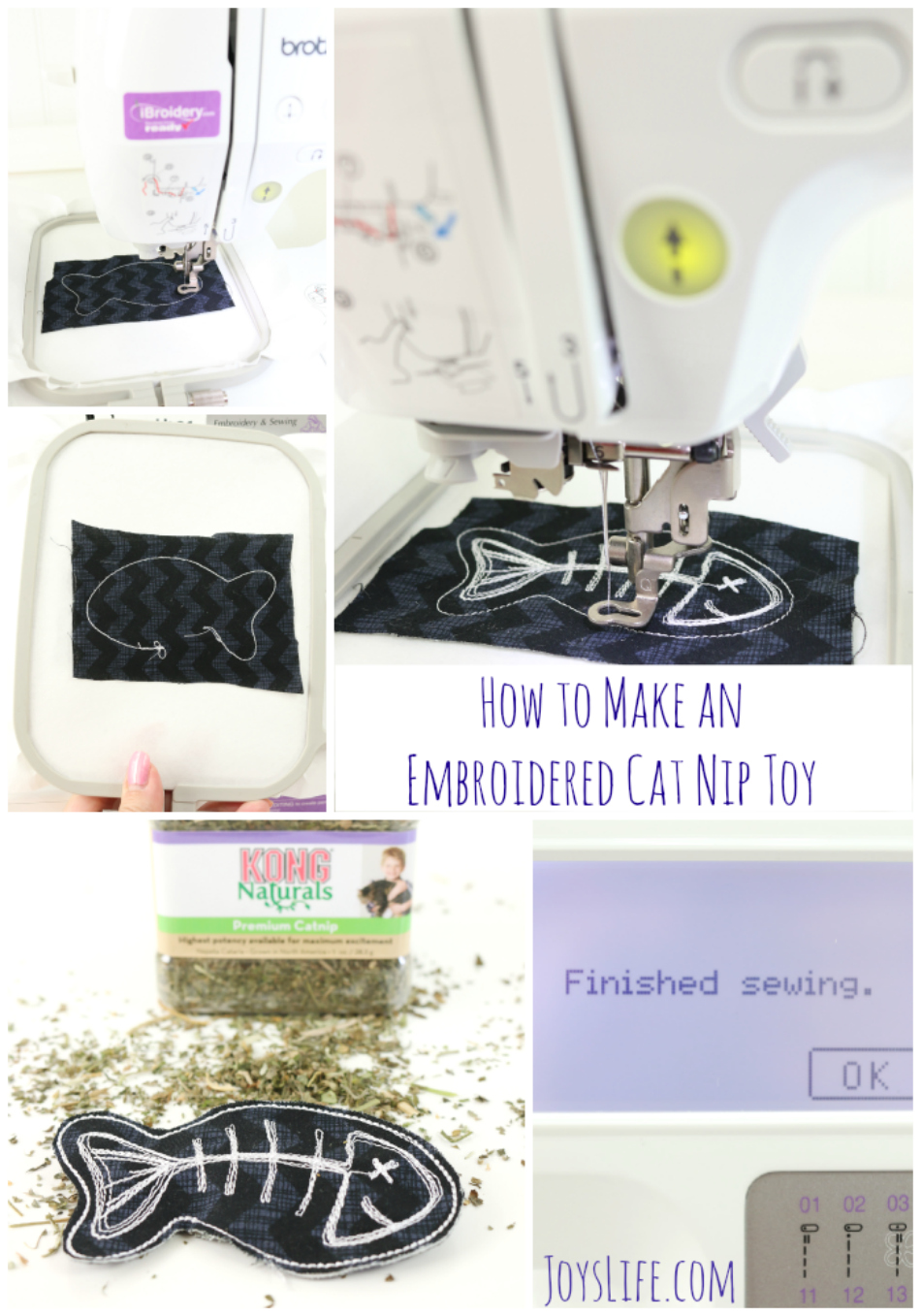 How to Make an Embroidered Cat Nip Toy #MyCatMyMuse #ad