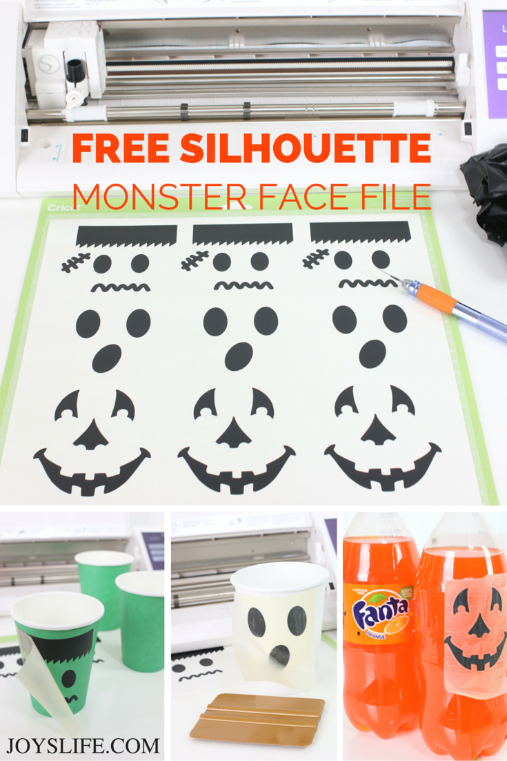 Easy Halloween Party Ideas & Free Silhouette Monster Face File #CVS4FantaFun ad #Halloween #partyideas