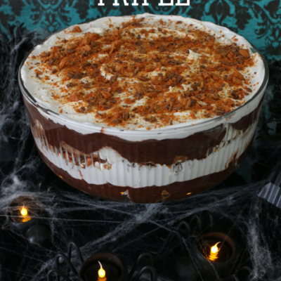 TruMoo Halloween Trifle #TruMooHalloween #orangescream #ad #trifle #dessert #halloween