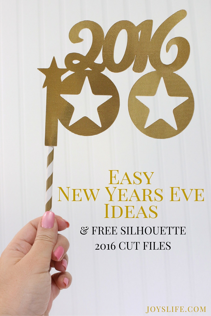 FREE New Years Eve Silhouette 2016 Cut Files