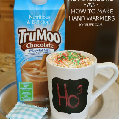TruMoo Caramel Hot Chocolate & How to Make Hand Warmers