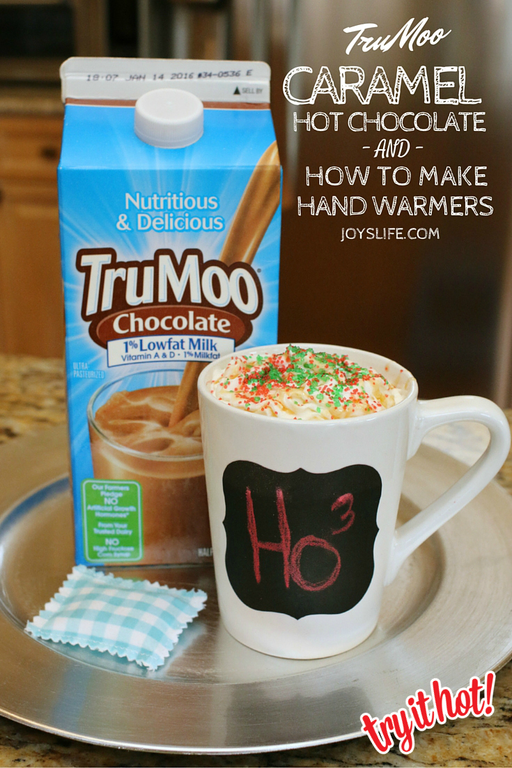 TruMoo Caramel Hot Chocolate & How to Make Hand Warmers 