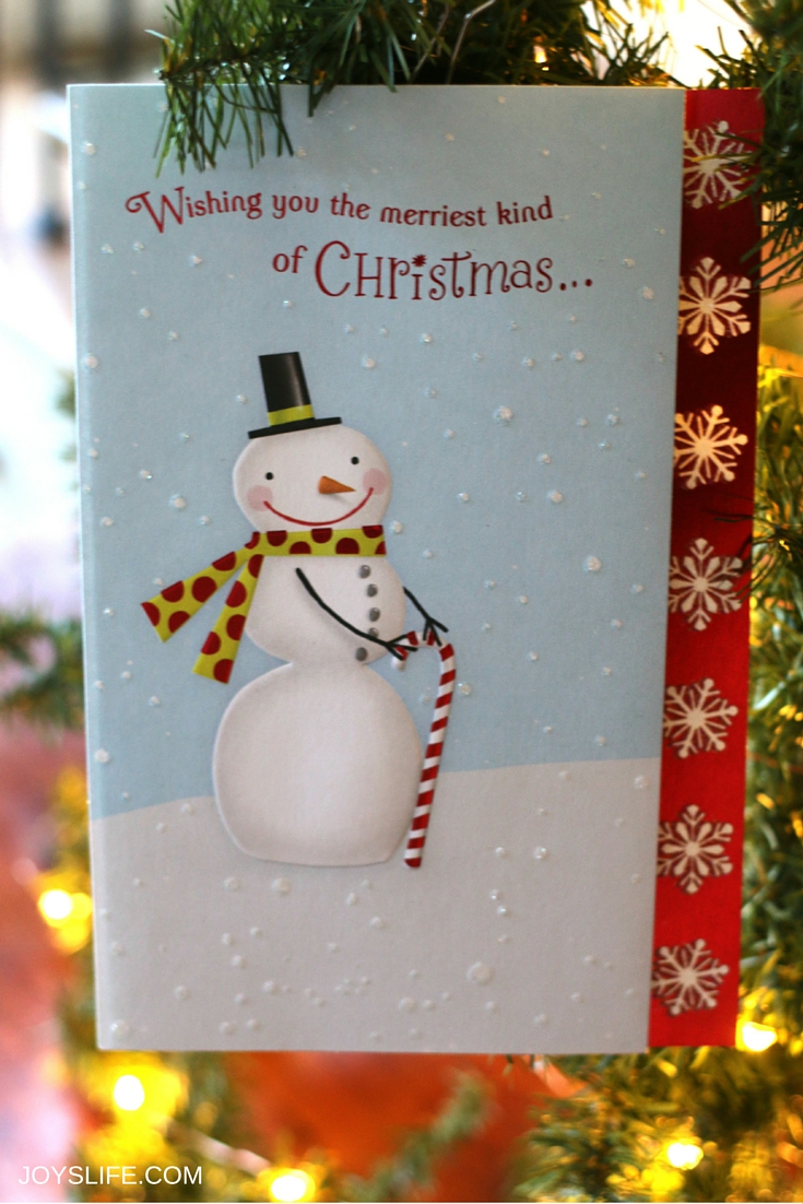 How to Make a Tomato Cage Christmas Tree Card Holder / JoysLife.com