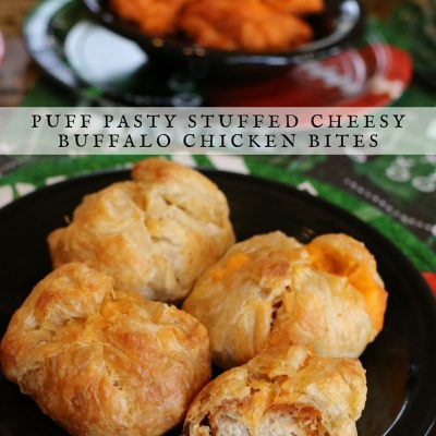 Puff Pastry Cheesy Buffalo Chicken Bites Recipe