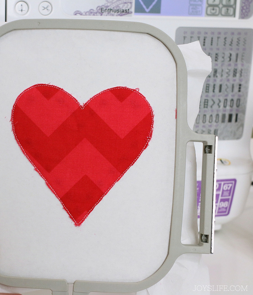 Heart Banner In the Hoop Embroidery - A step by step tutorial