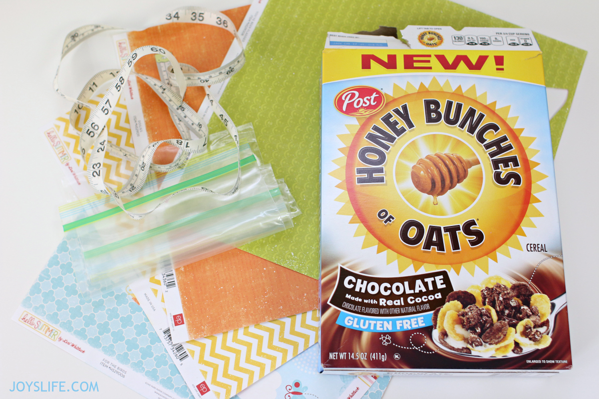 How to Create Bag Toppers with the Silhouette Cameo using Cereal Boxes instead of chipboard.