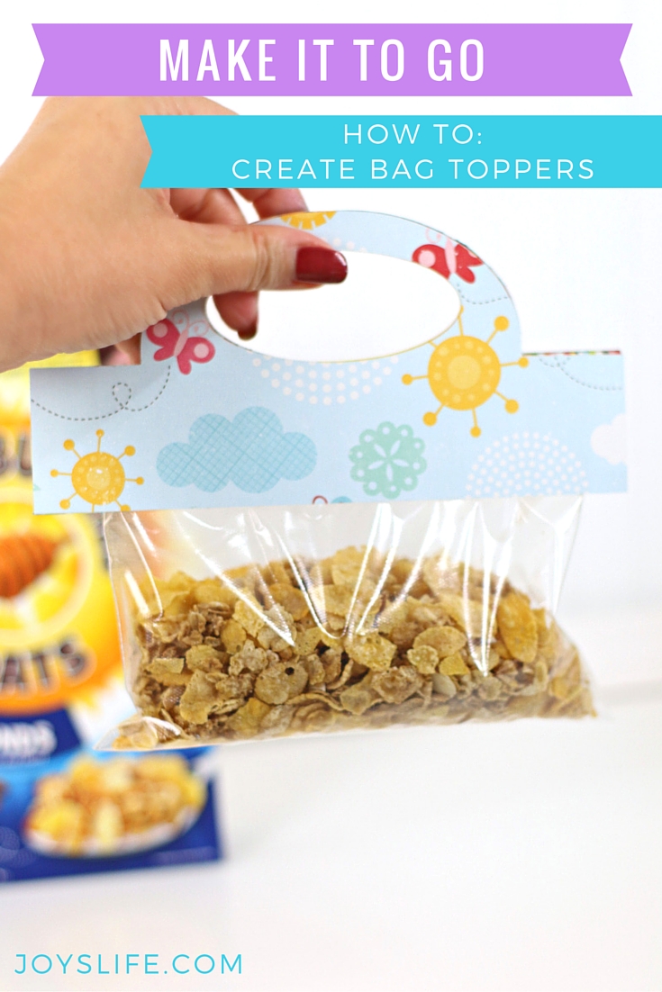 How to Create Bag Toppers using Cereal Boxes