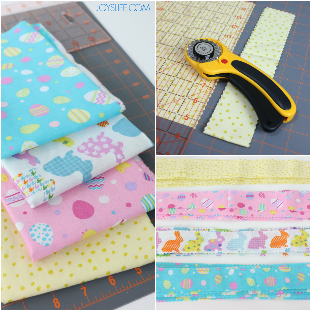 Cutting Fabric for the DIY Fabri and Rope Easter Basket