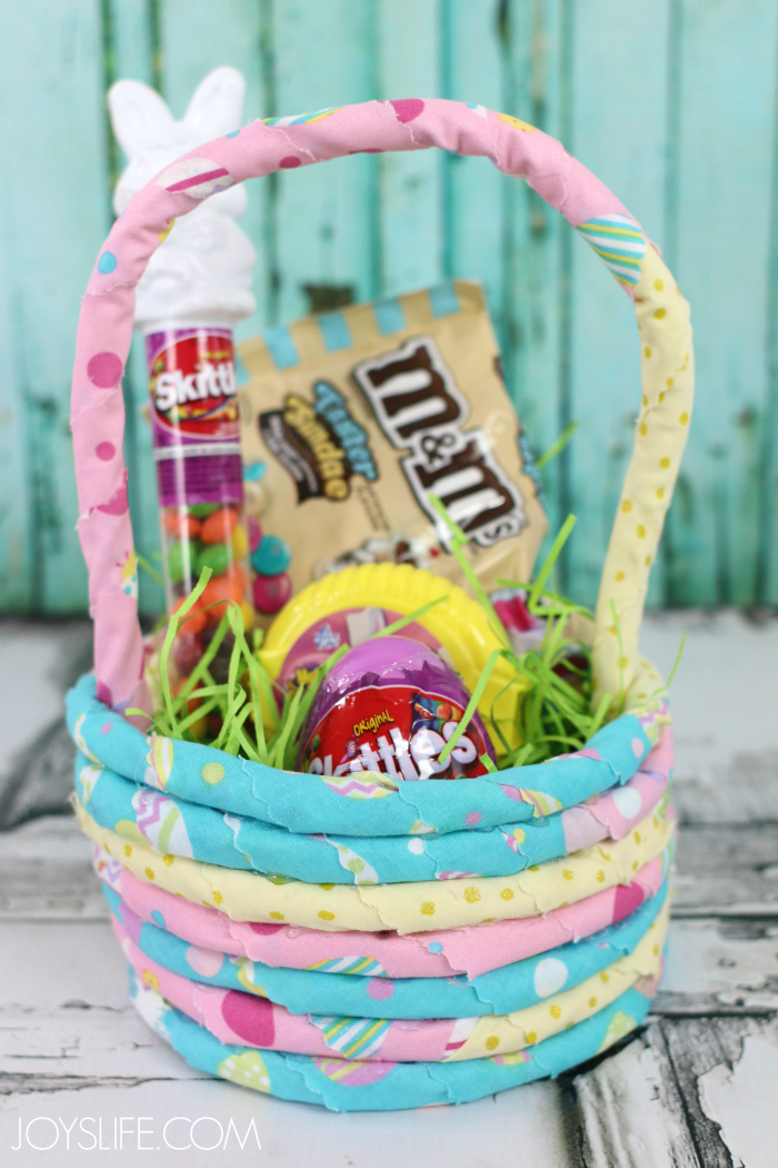 DIY Fabric and Rope Easter Basket