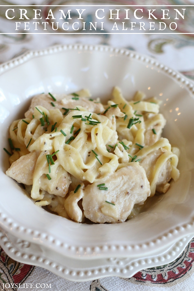 Creamy Chicken Fettuccini Alfredo