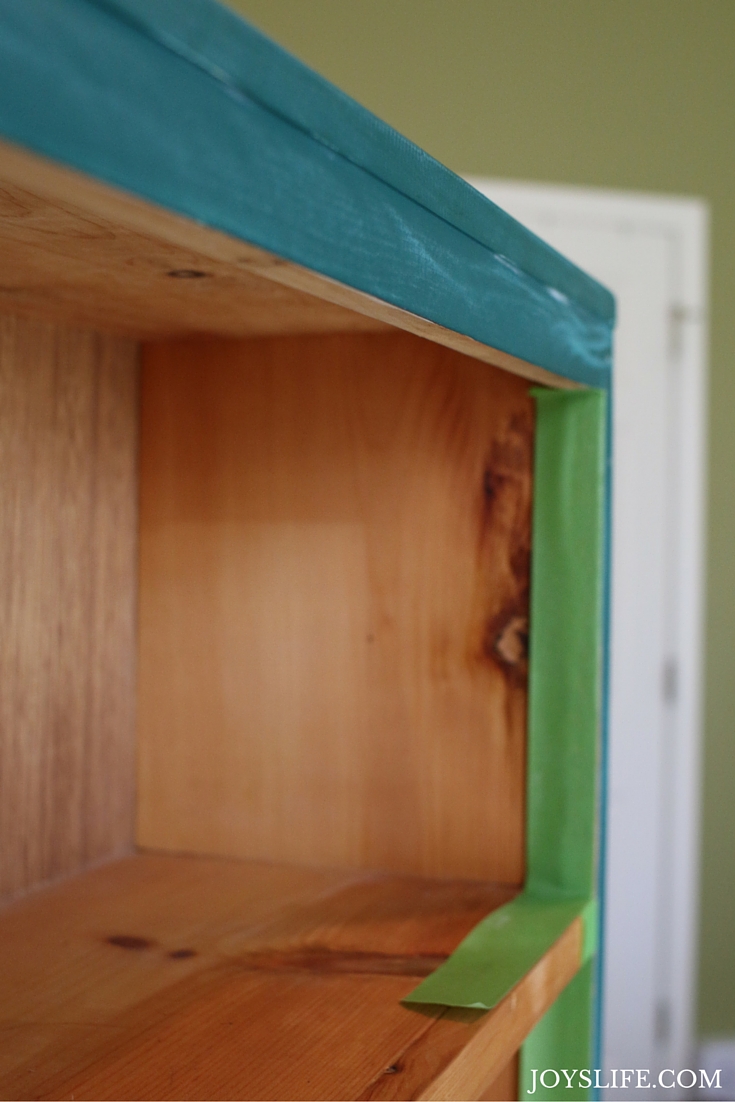 Adding Frog Tape to the Bookcase