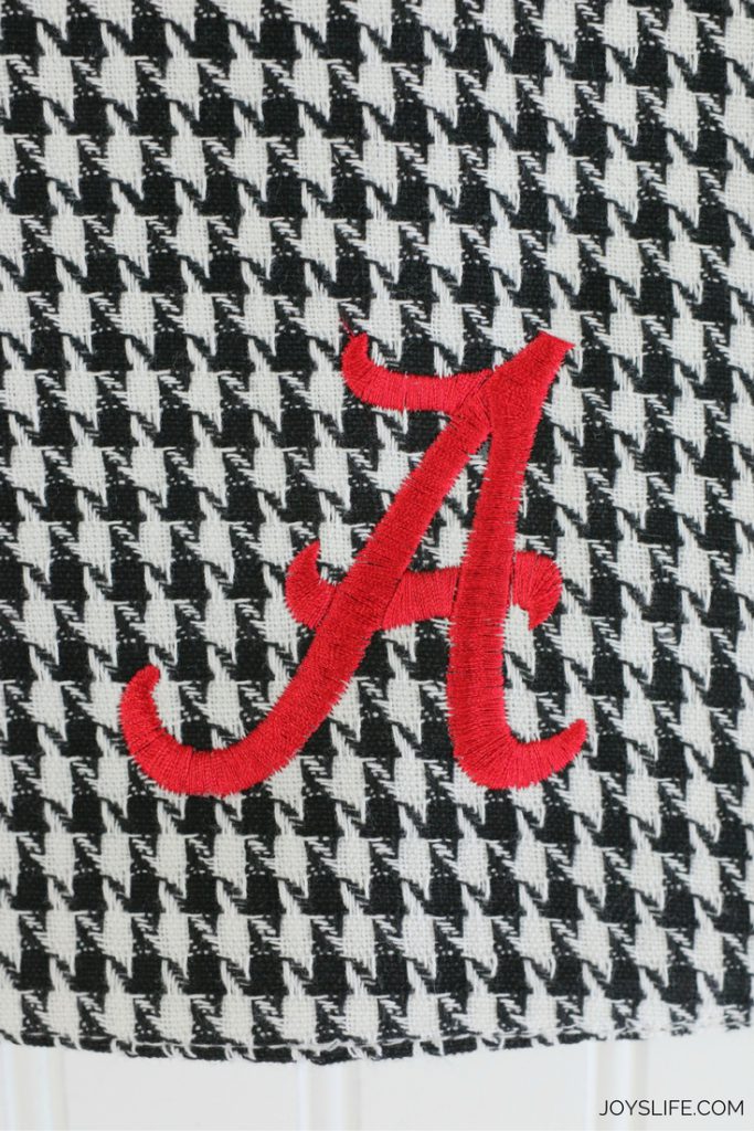 Alabama Crimson Tide Embroidered Houndstooth Placemats – Joy's Life
