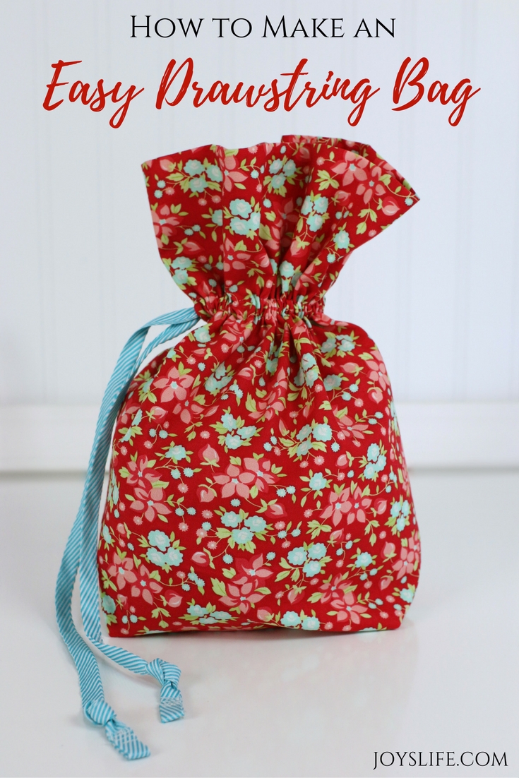 How to Make an Easy Drawstring Bag