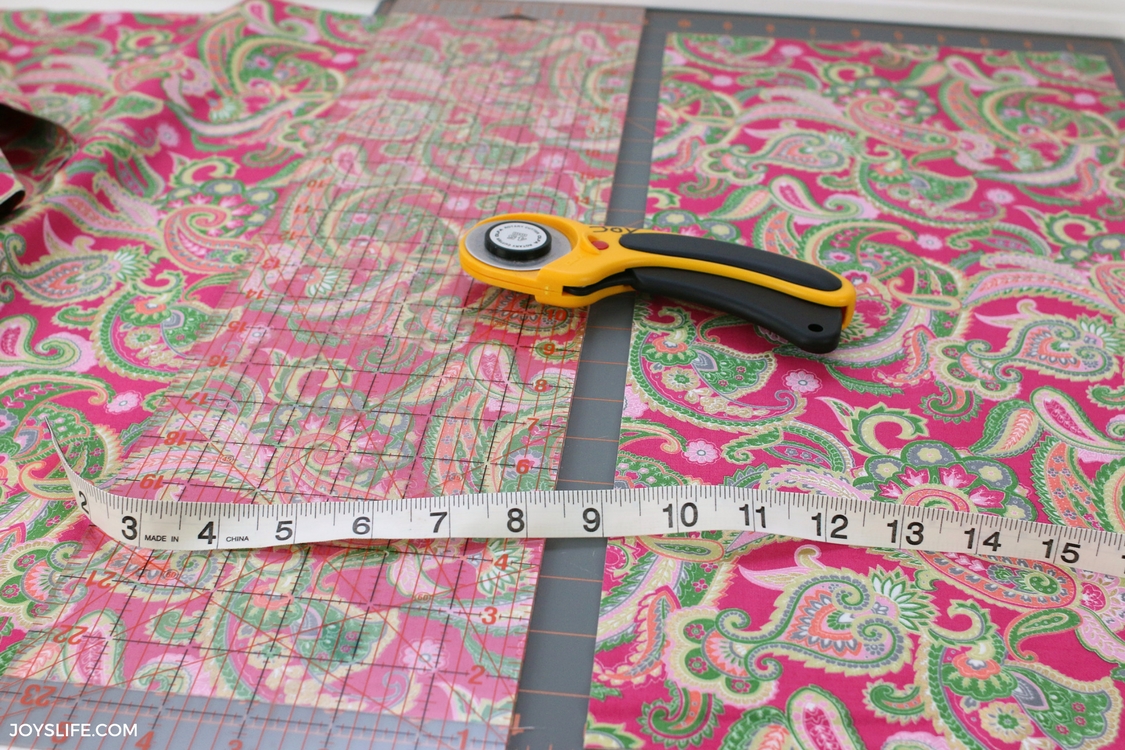 pink gold cut fabric rotary cutter