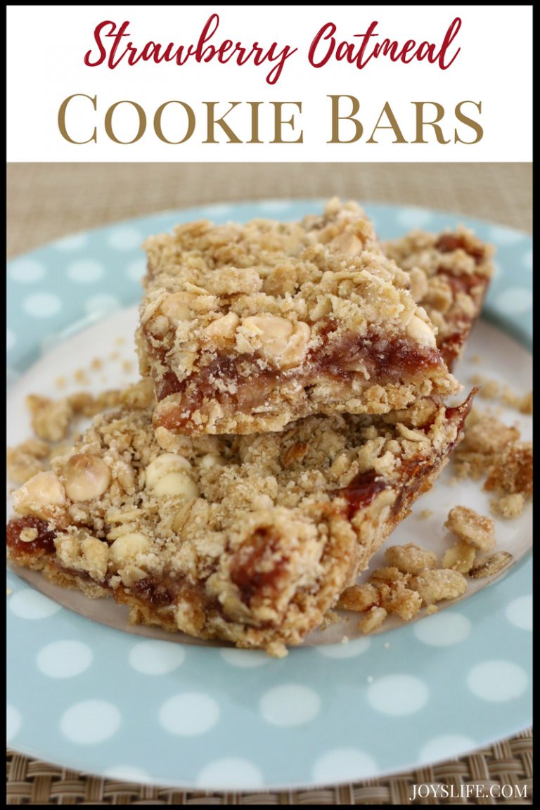 Strawberry Oatmeal Cookie Bars Recipe