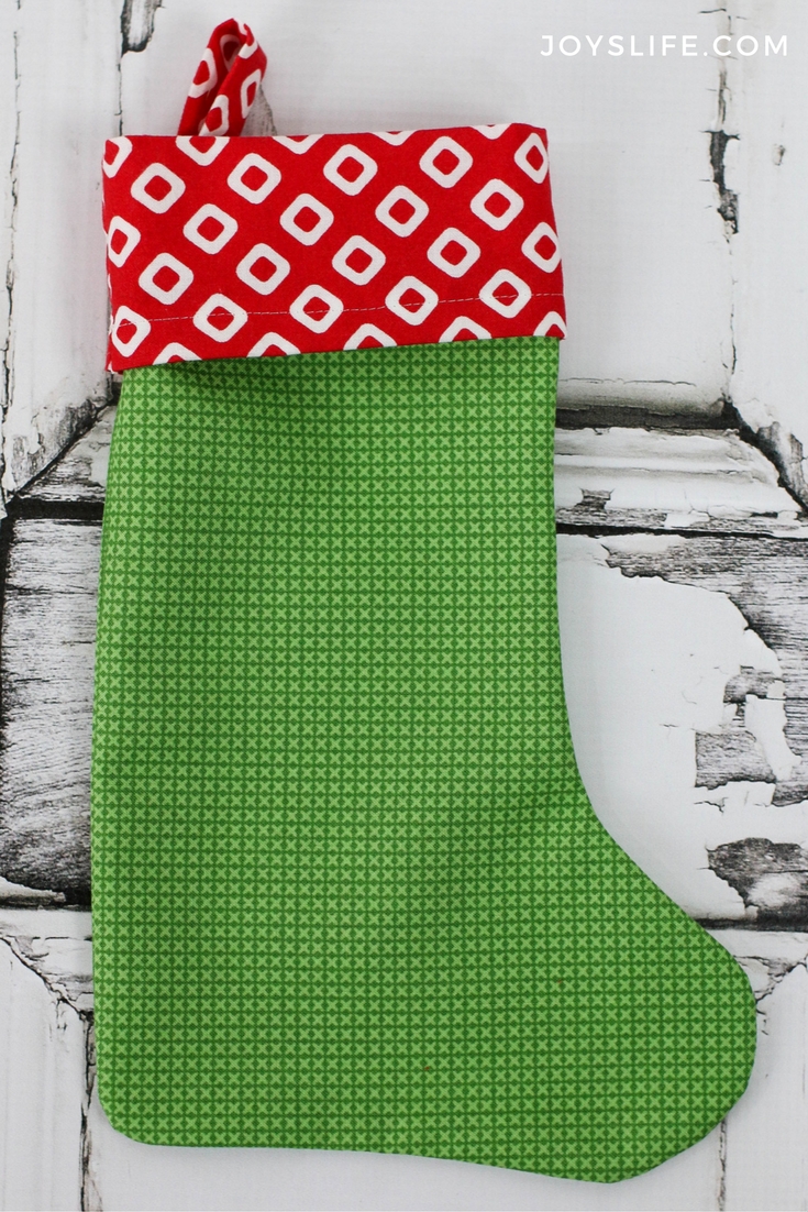 red green Christmas stocking