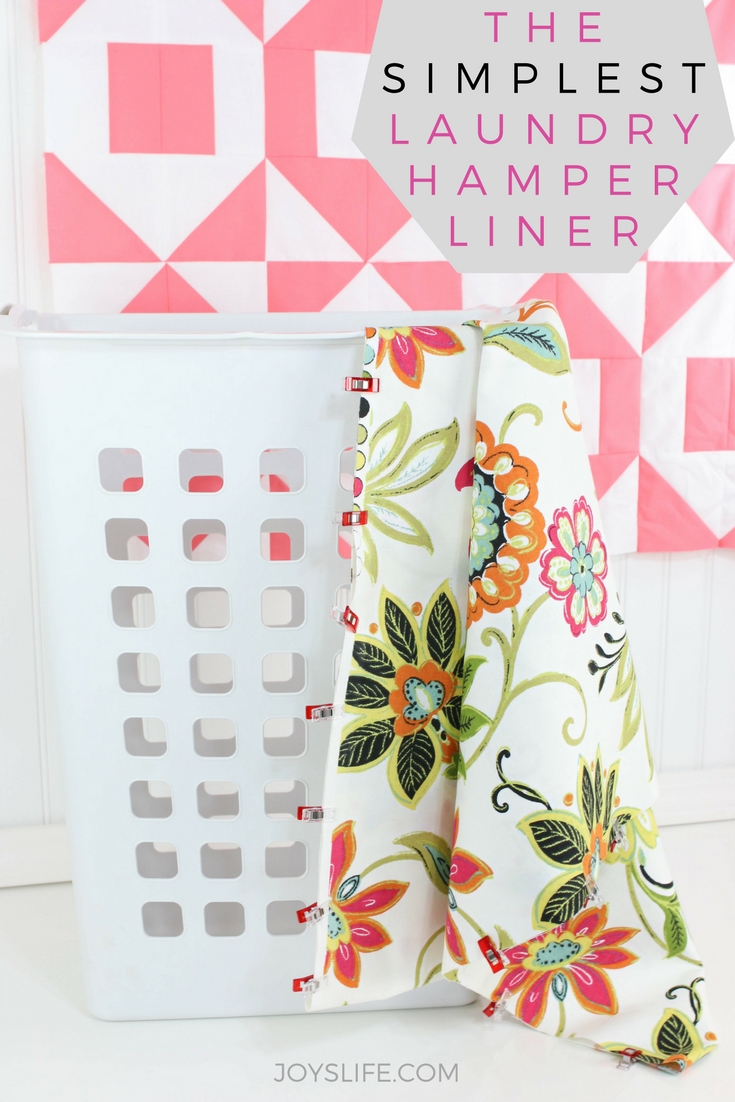 the simplest laundry hamper liner tutorial