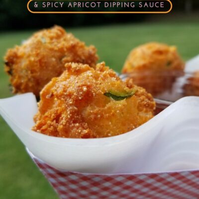 Jalapeno Hush Puppies & Spicy Apricot Dipping Sauce – Joy's Life