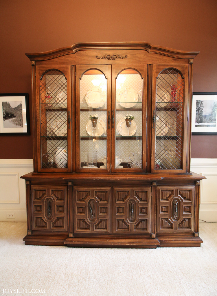 china cabinet tall before