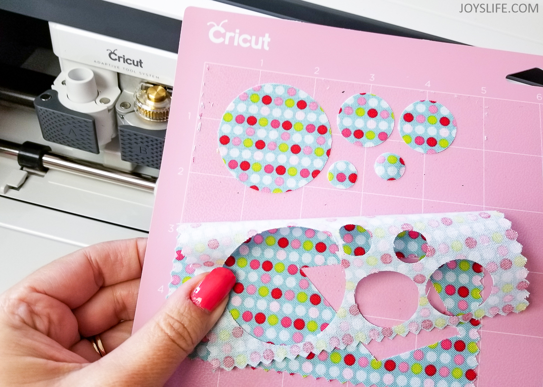 Cricut Maker 1inch fabric circles