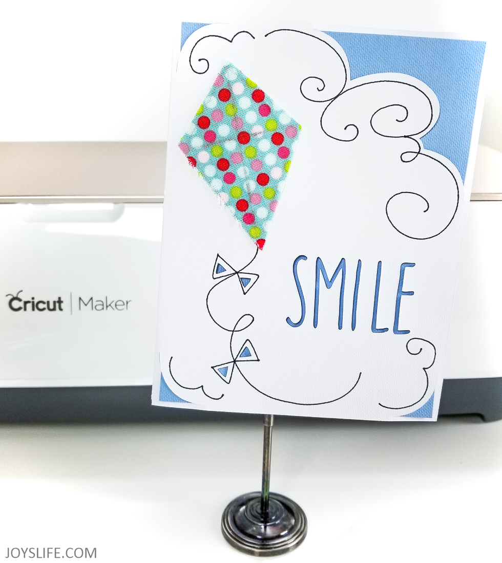 Cricut Maker kite card