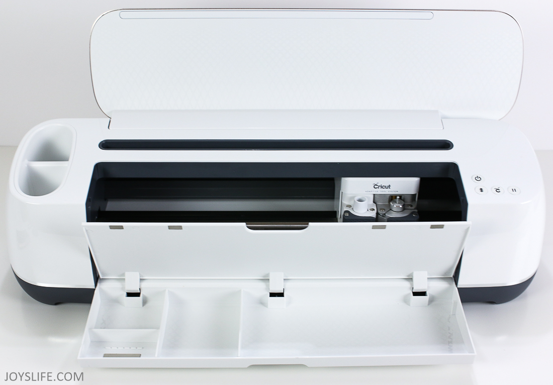 Cricut Maker Machine tool tray open