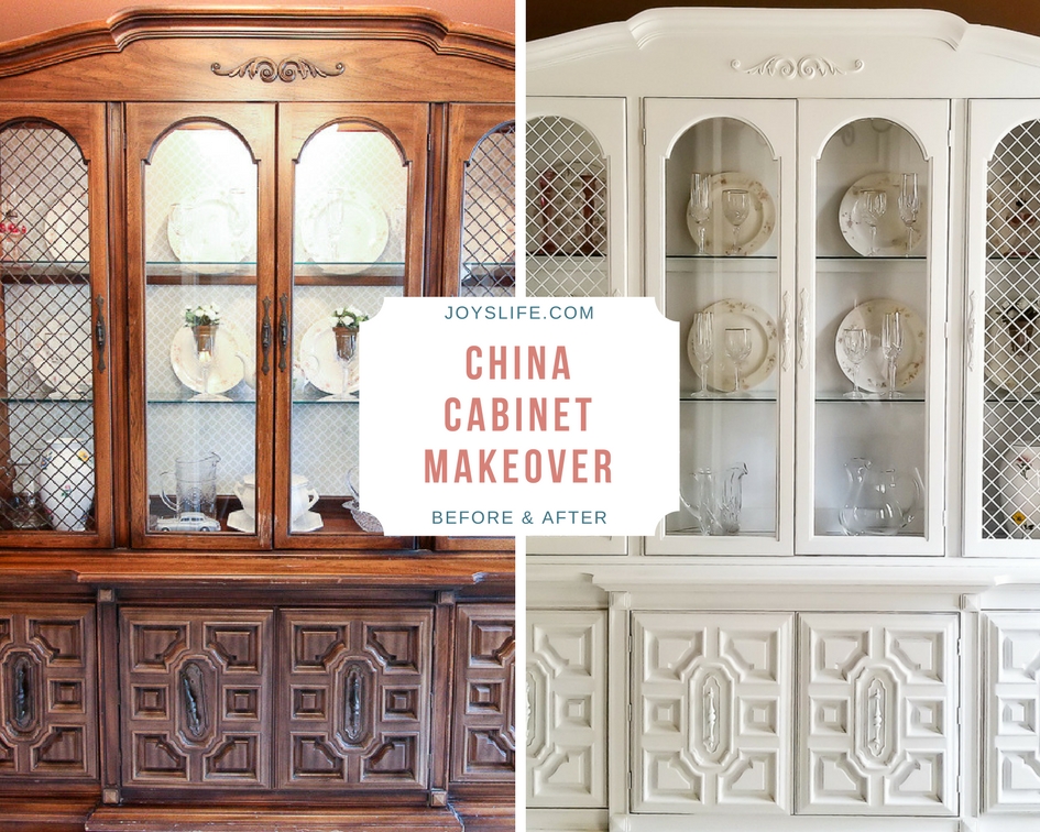 China Cabinet Makeover Before After