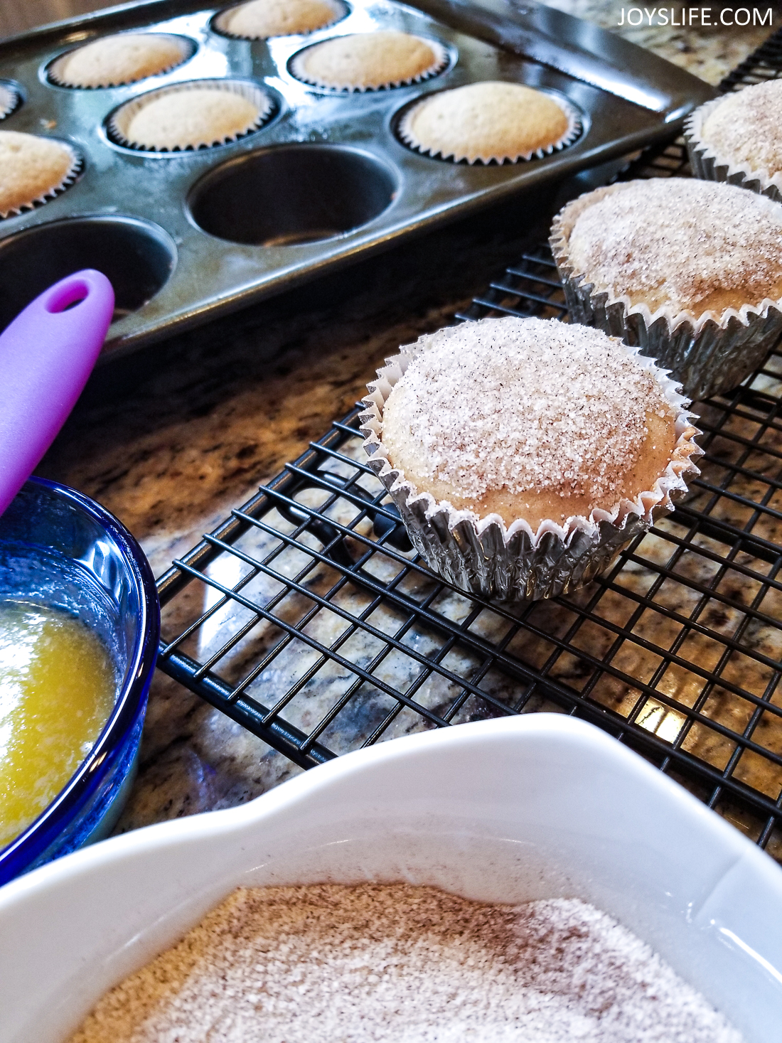 Cider muffins topping