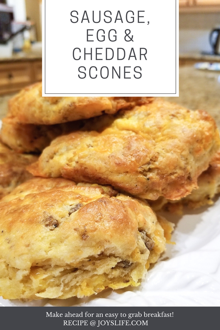 Sausage Egg & Cheddar Scones