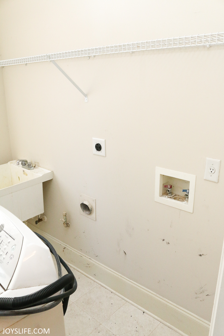 laundry room before