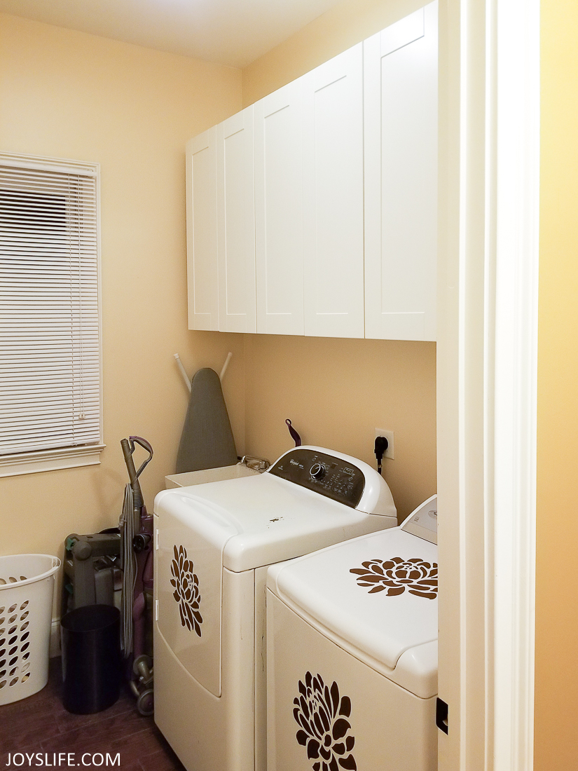 laundry room cabinets installed