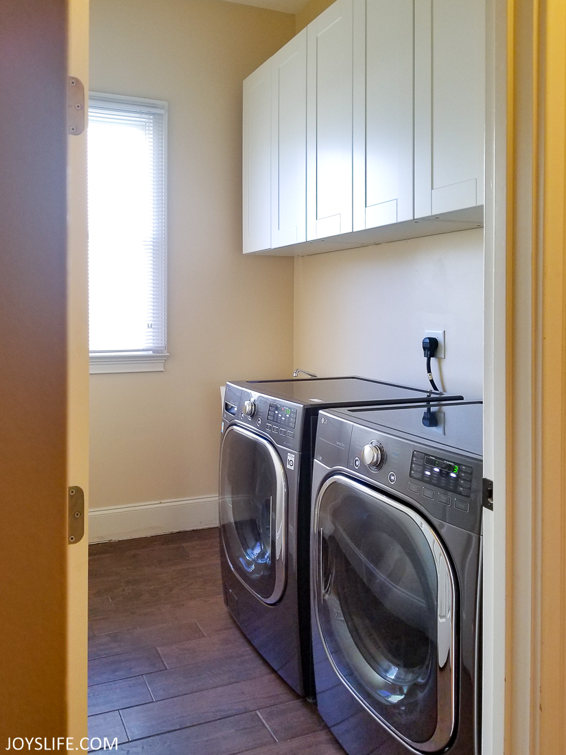 Laundry room with New Cabinets, new flooring, new appliances, new paint