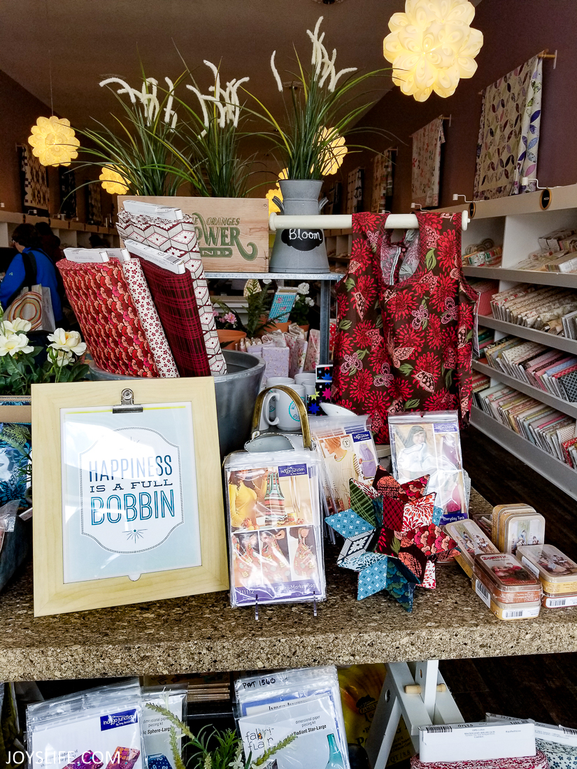 Floral Fabric Shop Display Hamilton Missouri