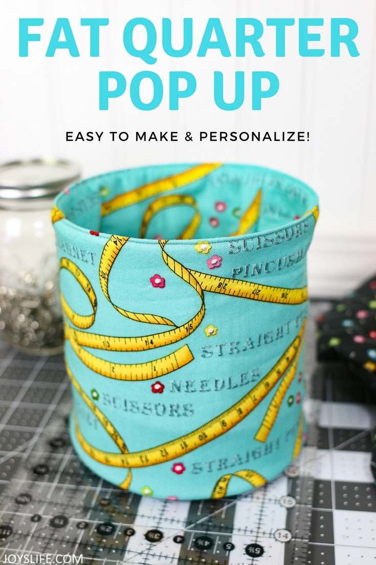 Fat Quarter Pop Up Fabric Bucket