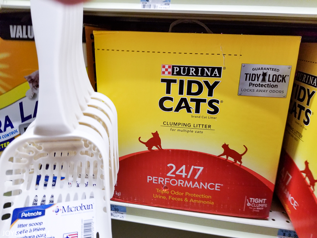 Purina Tidy Cats Litter on shelf at TSC
