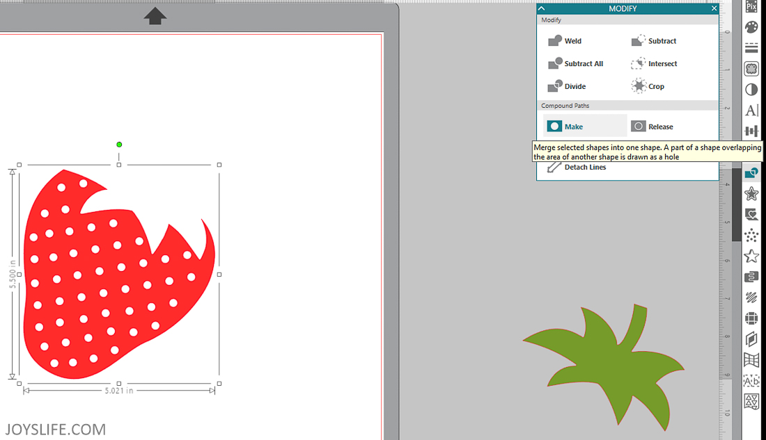 How to Prepare your Image for Fabric Cutting with the Silhouette Cameo 3 #strawberry #silhouettecameo #fabriccutting