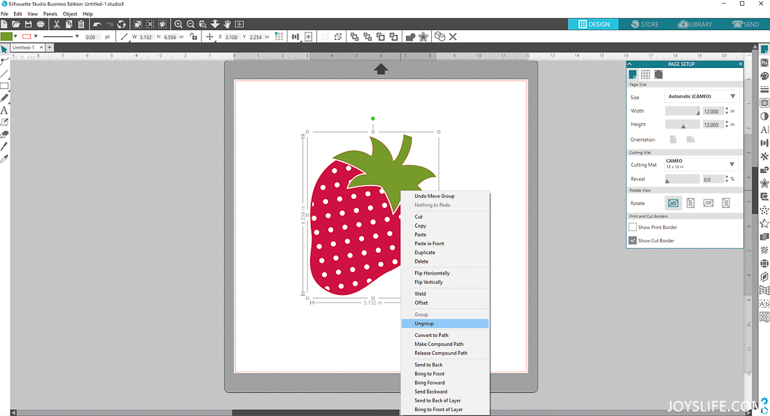 How to Prepare your Image for Fabric Cutting with the Silhouette Cameo 3 #strawberry #silhouettecameo #fabriccutting